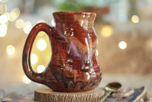 Load image into Gallery viewer, 14-D Cinnamon Grotto Variation Barely Flared Textured Divot Mug, 18 oz.