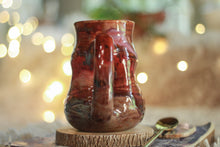Load image into Gallery viewer, 14-D Cinnamon Grotto Variation Barely Flared Textured Divot Mug, 18 oz.