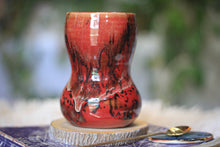 Load image into Gallery viewer, 17-E Red EXPERIMENT Textured Gourd Mug, 17 oz.
