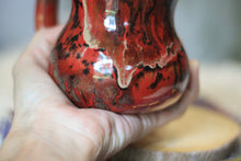 Load image into Gallery viewer, 17-E Red EXPERIMENT Textured Gourd Mug, 17 oz.