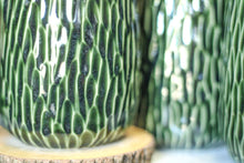 Load image into Gallery viewer, 24-E Christmas Evergreen Notched Textured Mug, 22 oz. (This listing is for one mug)
