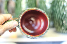 Load image into Gallery viewer, 24-E Christmas Evergreen Notched Textured Mug, 22 oz. (This listing is for one mug)