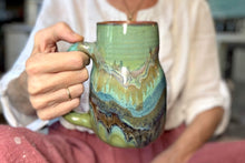 Load image into Gallery viewer, 12-D Desert Spring Curvy Mug, 22 oz.
