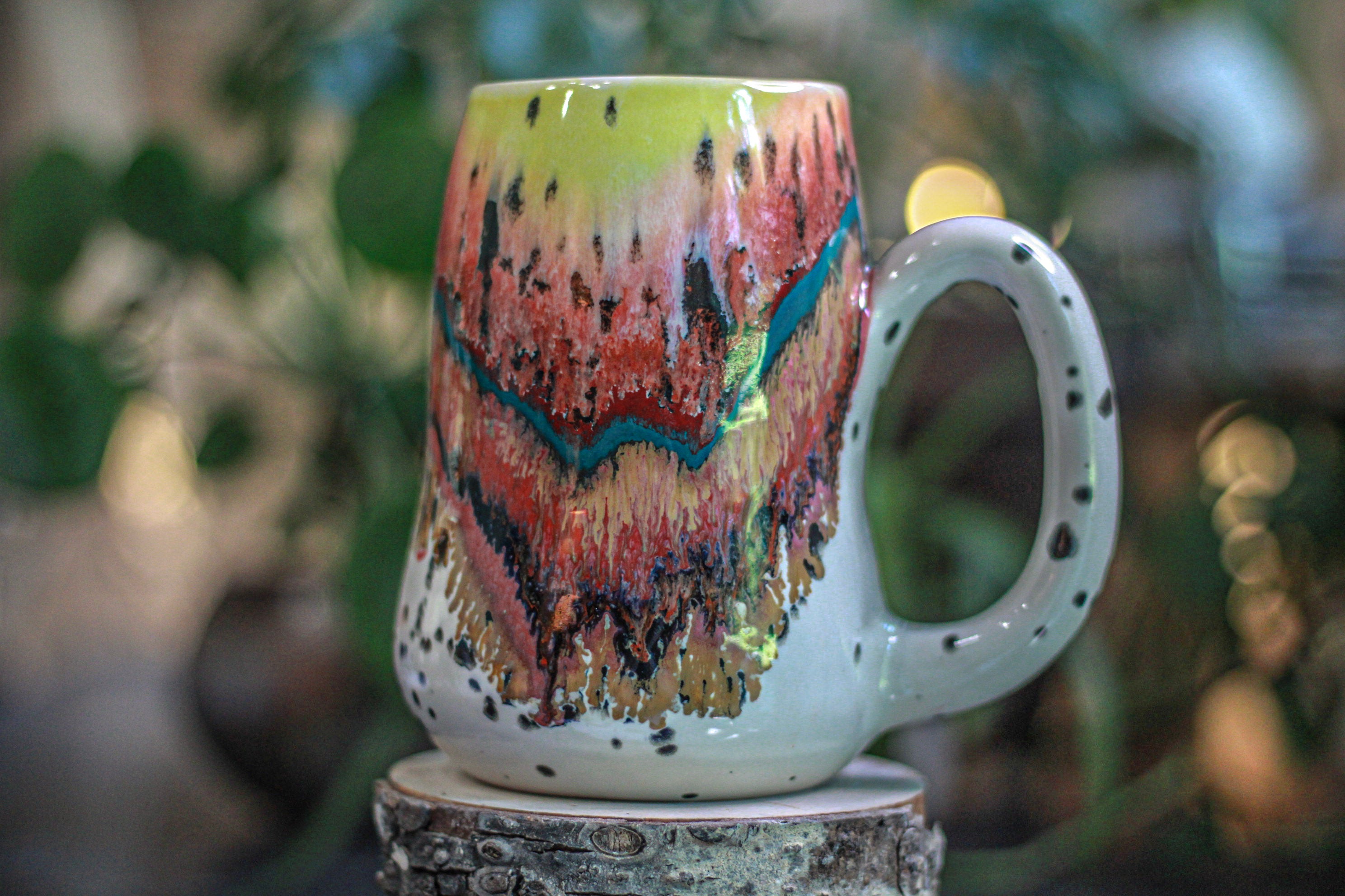 01-B Desert Rainbow Gourd Mug, 24 oz.