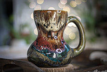 Load image into Gallery viewer, 01-A Molten Cheetah Variation Acorn Gourd Mug - TOP SHELF, 20 oz.