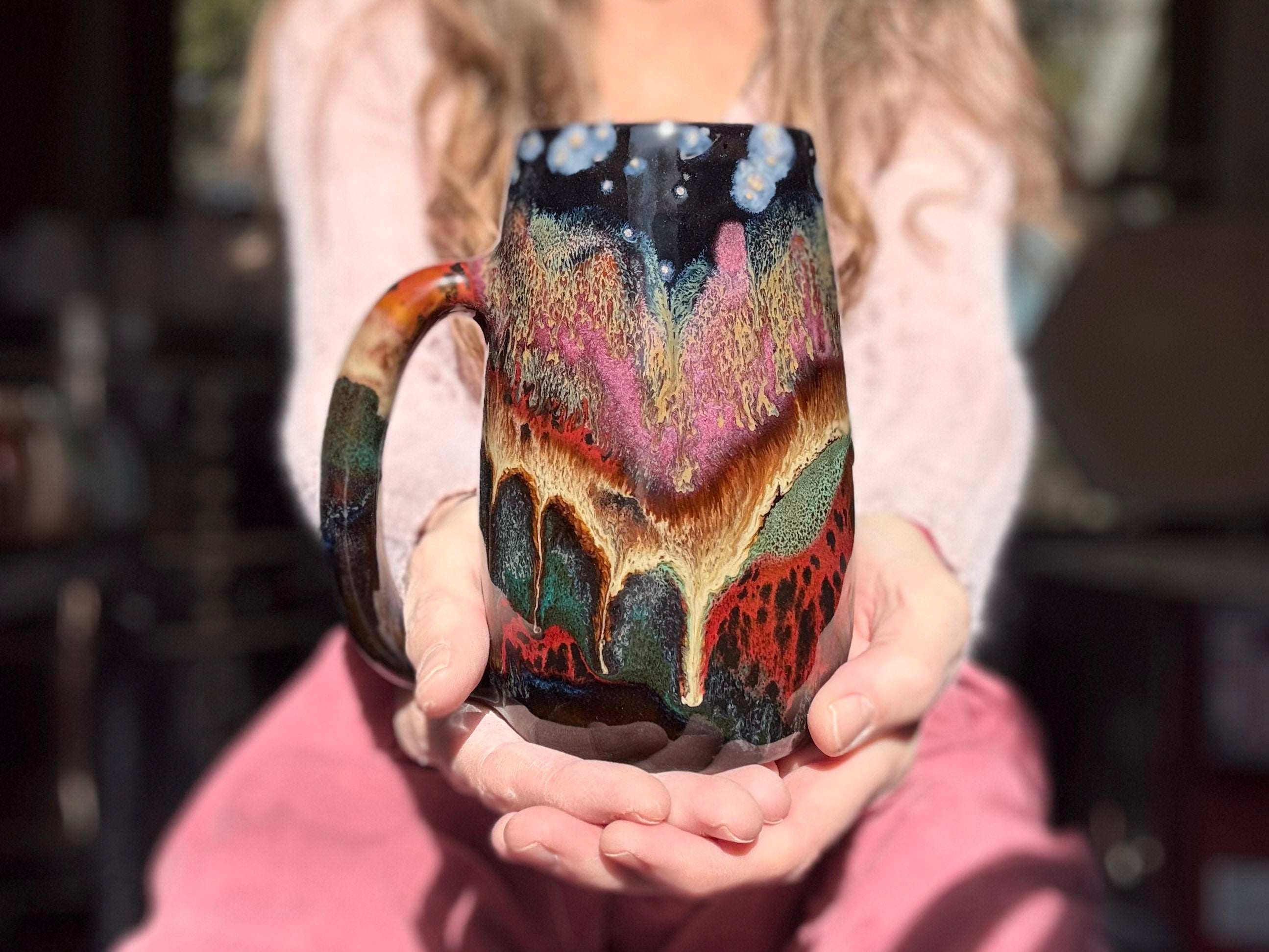 01-B Starry Night Mug, 24 oz.