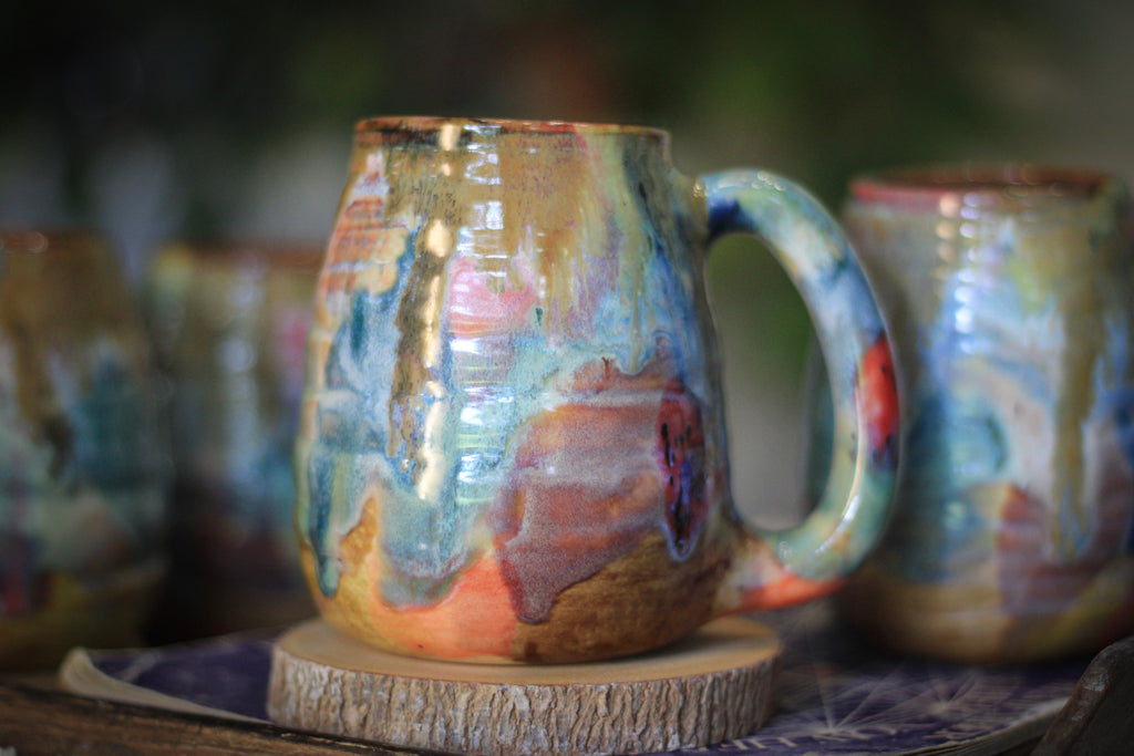 01-F 'FLOW' Textured Mug, 18 oz. (This listing is for one mug)