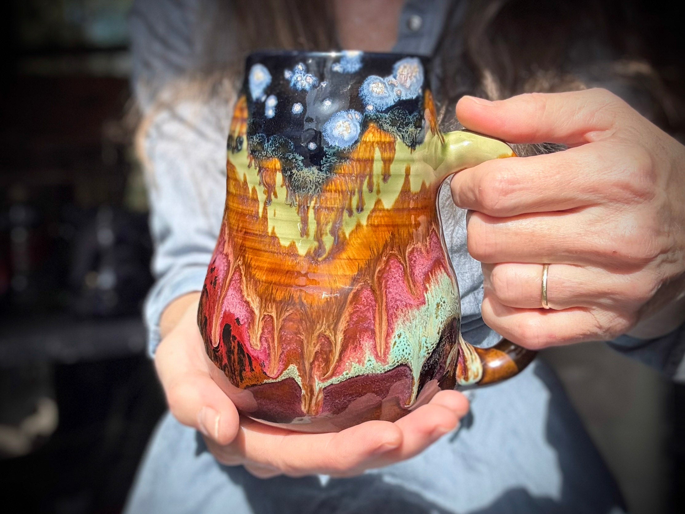 01-B Starry Night Curvy Mug - TOP SHELF, 24 oz.