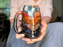 Load image into Gallery viewer, 01-A Rainbow Valley Swirly Mug - TOP SHELF, 27 oz.