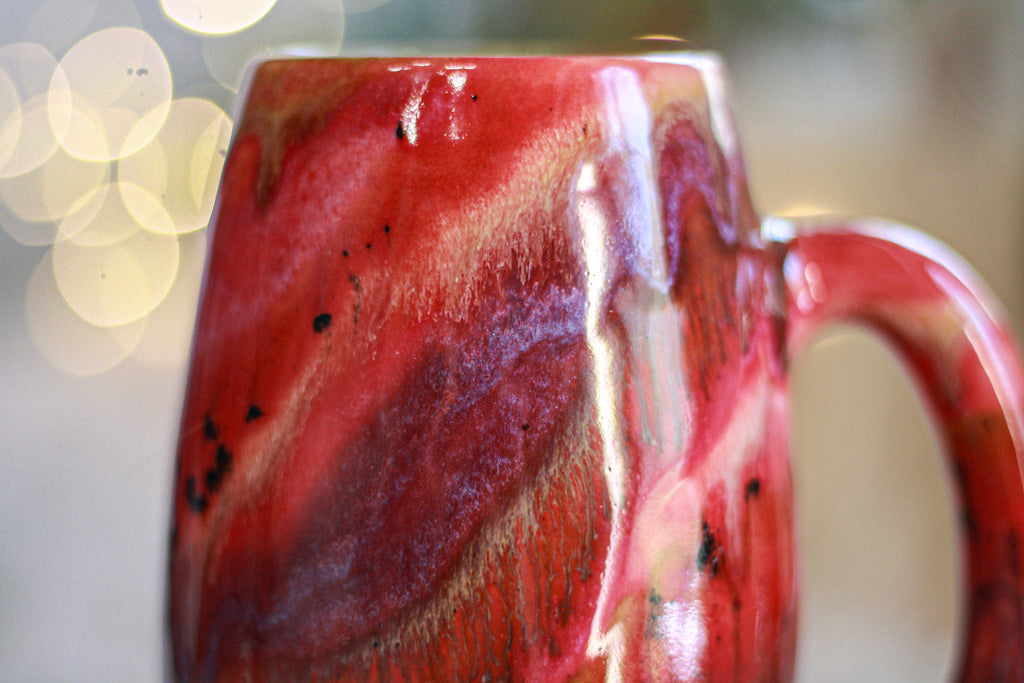 01-B Vibrant Red EXPERIMENT Mug - TOP SHELF, 21 oz.