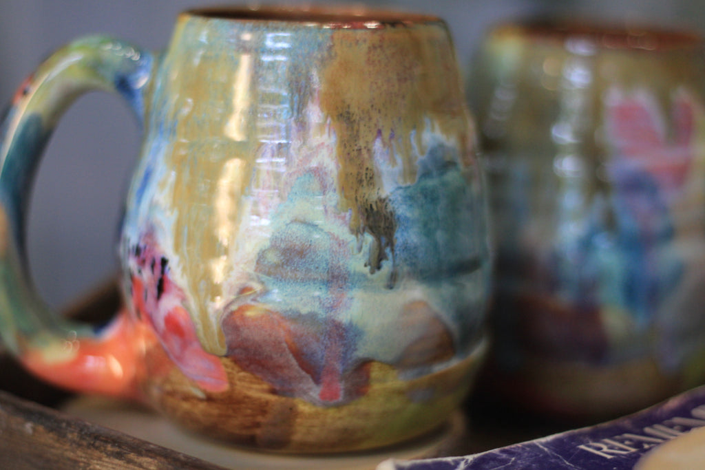 01-F 'FLOW' Textured Mug, 18 oz. (This listing is for one mug)