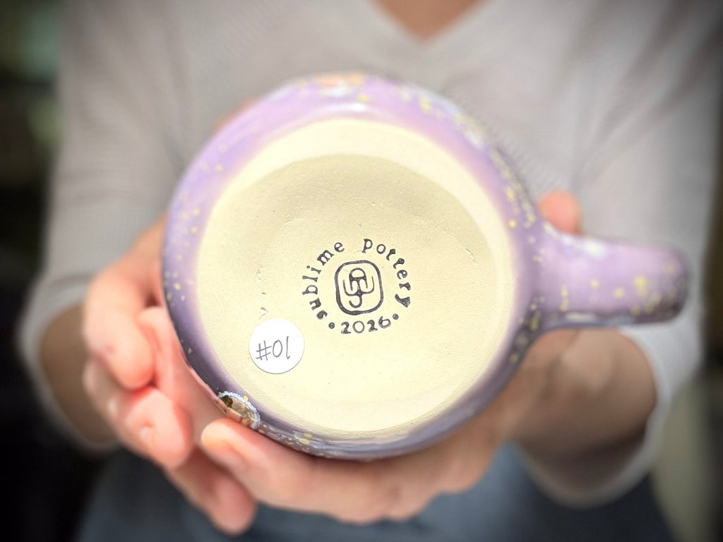 01-C Lavender Fields Swirly Mug - TOP SHELF, 24 oz.