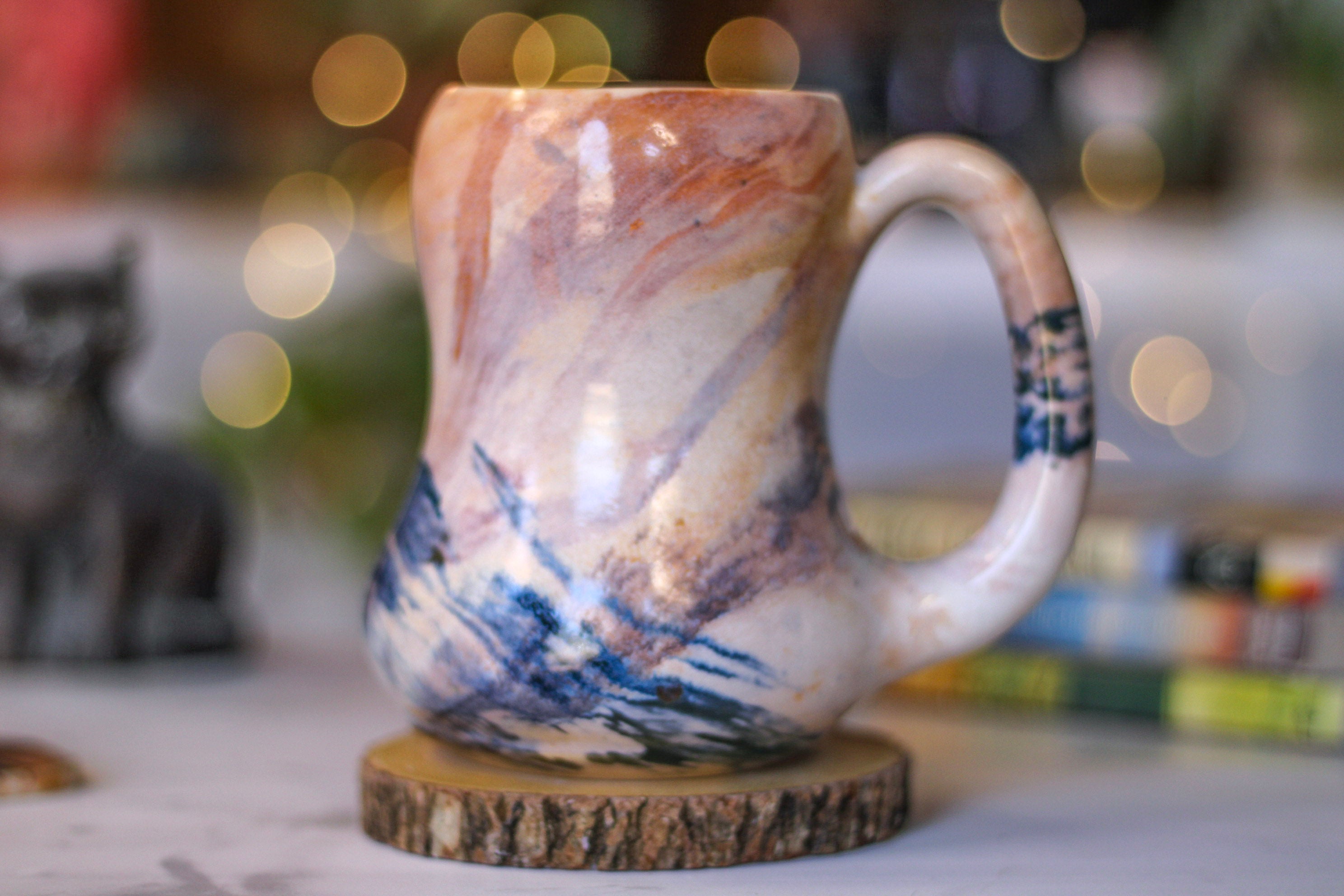 02-B PROTOTYPE Acorn Gourd Mug - TOP SHELF, 22 oz.