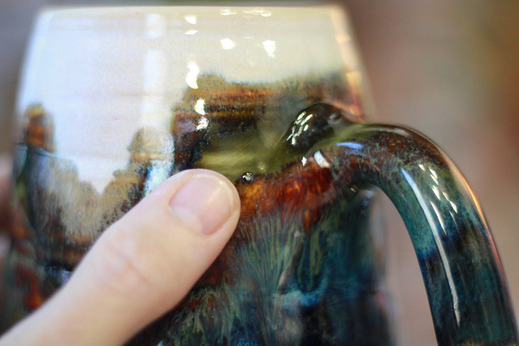 01-A Green Mountain Magic Textured Mug - TOP SHELF, 24 oz.