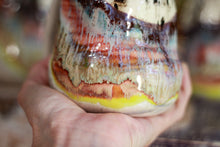 Load image into Gallery viewer, 07-F &#39;FLOW&#39; Barely Flared Textured Divot Mug, 15 oz. (This listing is for one mug)