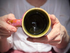 08-E Magenta Grotto Variation Curvy Mug, 15 oz.