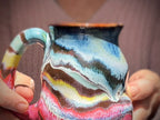 09-D Rainbow EXPERIMENT Curvy Flared Mug, 14 oz.