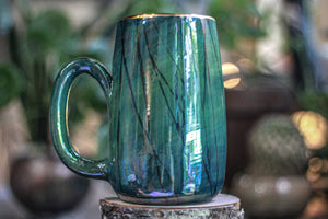 09-B Labradorite PROTOTYPE Mug - MINOR MISFIT, 26 oz. - 10% off