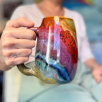 08-C Earthy Rainbow Slender Mug, 24 oz.
