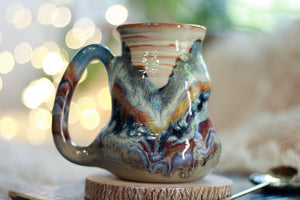 07-C EXPERIMENT Barely Flared Textured Divot Mug, 16 oz.