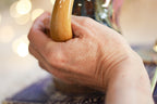 07-C Amber 'FLOW' Gourd Mug Variation  - MISFIT, 18 oz. - 25% off