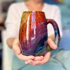 08-C Earthy Rainbow Slender Mug, 24 oz.