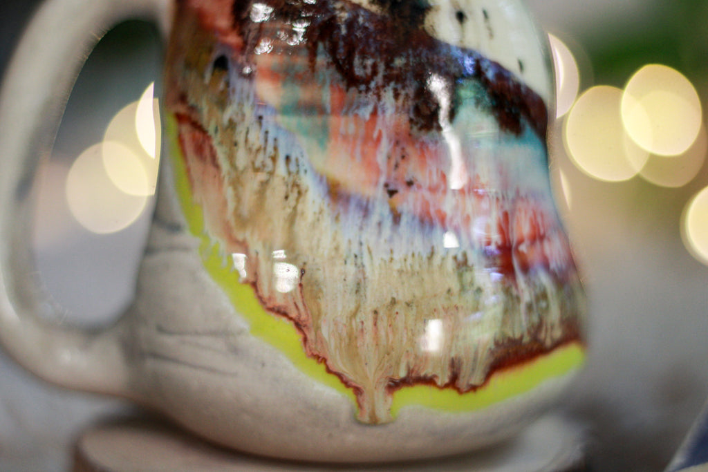 07-F 'FLOW' Barely Flared Textured Divot Mug, 15 oz. (This listing is for one mug)