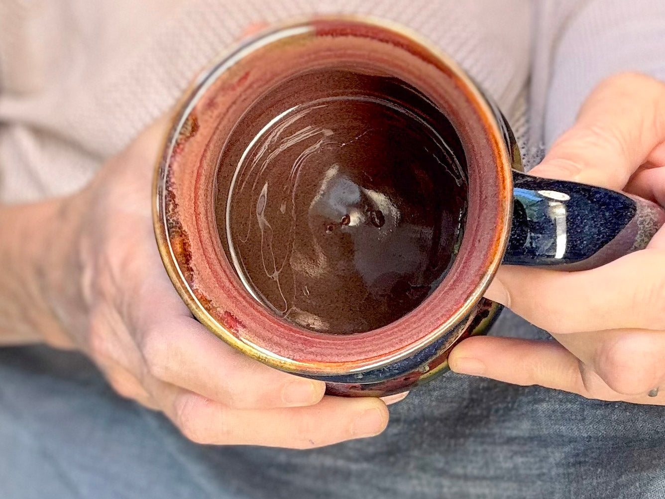09-C Cosmic Rainbow Grotto Cuddle Mug, 22 oz.