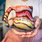 10-C Rainbow Family Mid Mod Mug, 16 oz.