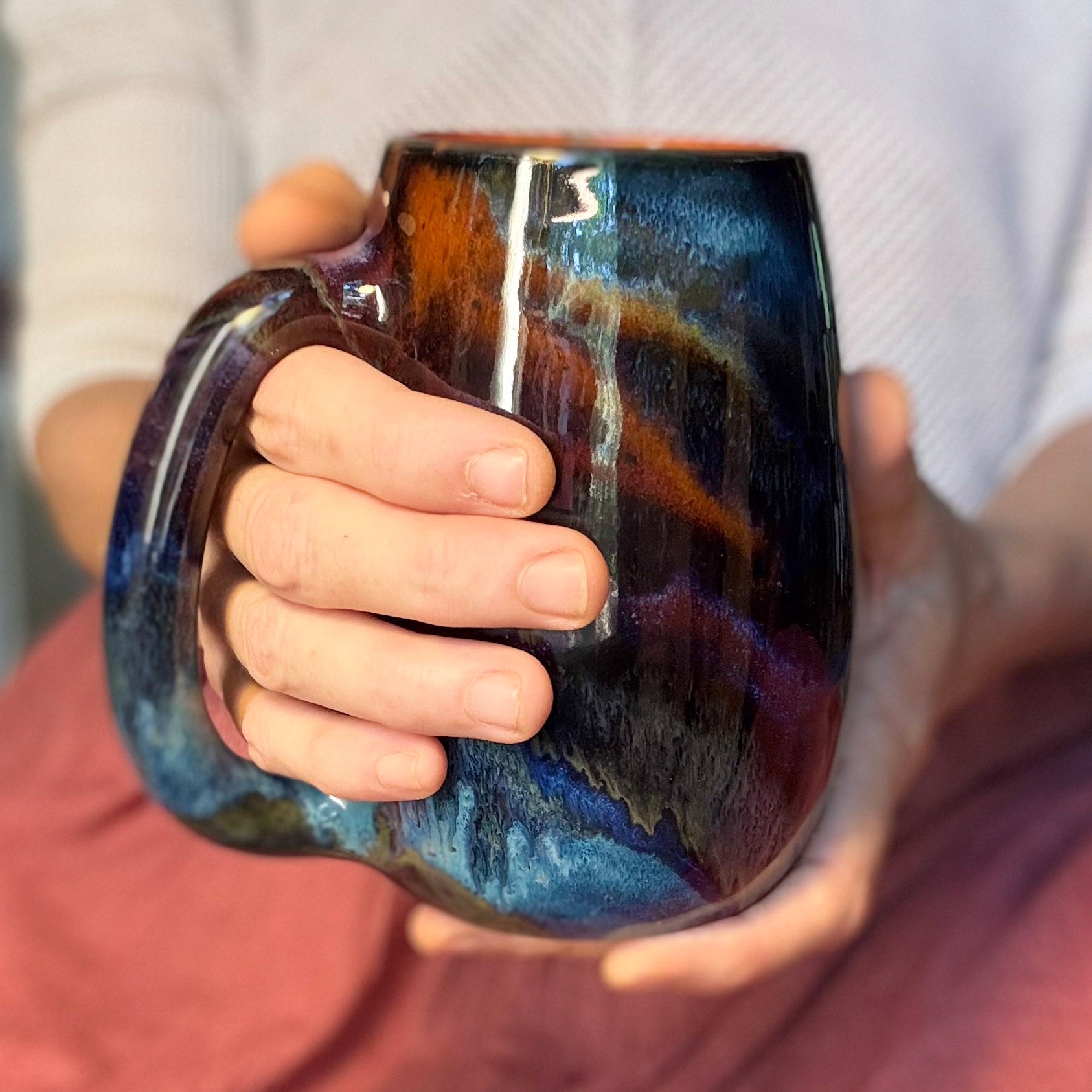 09-D Dark Rainbow Grotto Mug, 24 oz.