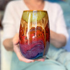 08-C Earthy Rainbow Slender Mug, 24 oz.