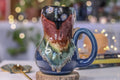 09-A Rocky Mountain Midnight Notched Acorn Gourd Mug, 27 oz.