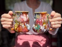 Load image into Gallery viewer, 09-E Earthy Whimsy Cuddle Mug, 15-16 oz (This listing is for one mug)