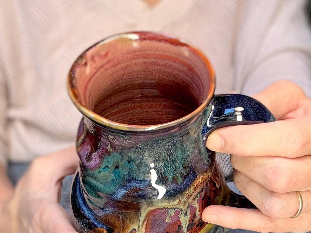 09-C Cosmic Rainbow Grotto Cuddle Mug, 22 oz.