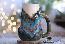 Load image into Gallery viewer, 08-B Green Mountain Magic Notched Barely Flared Textured Divot Pitcher Mug, 30 oz.