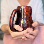 08-B Dragon's Blood Agate Gourd Mug, TOP SHELF - 24 oz.