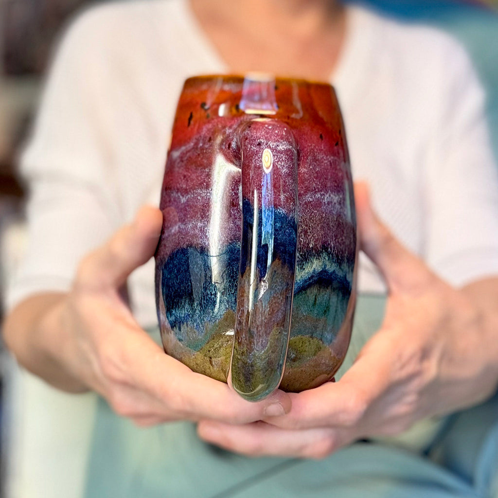 08-C Earthy Rainbow Slender Mug, 24 oz.