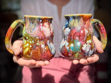 Load image into Gallery viewer, 09-E Earthy Whimsy Cuddle Mug, 15-16 oz (This listing is for one mug)
