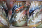 01-D Pastel 'FLOW' Barely Flared Textured Divot Mug, 22 oz. (This listing is for one mug)