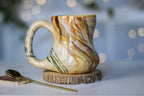 08-D Soft Earth Series EXPERIMENT Gourd Mug - MINOR MISFIT, 15 oz. - 10% off