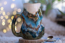 Load image into Gallery viewer, 08-B Green Mountain Magic Notched Barely Flared Textured Divot Pitcher Mug, 30 oz.