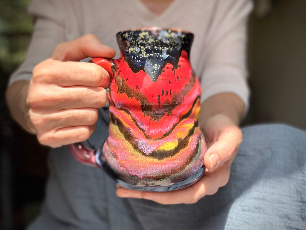 10-A Rainbow Family Variation Cuddle Mug, 24 oz.