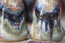 Load image into Gallery viewer, 01-D Pastel &#39;FLOW&#39; Barely Flared Textured Divot Mug, 22 oz. (This listing is for one mug)