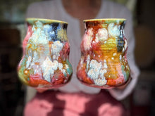 Load image into Gallery viewer, 09-E Earthy Whimsy Cuddle Mug, 15-16 oz (This listing is for one mug)