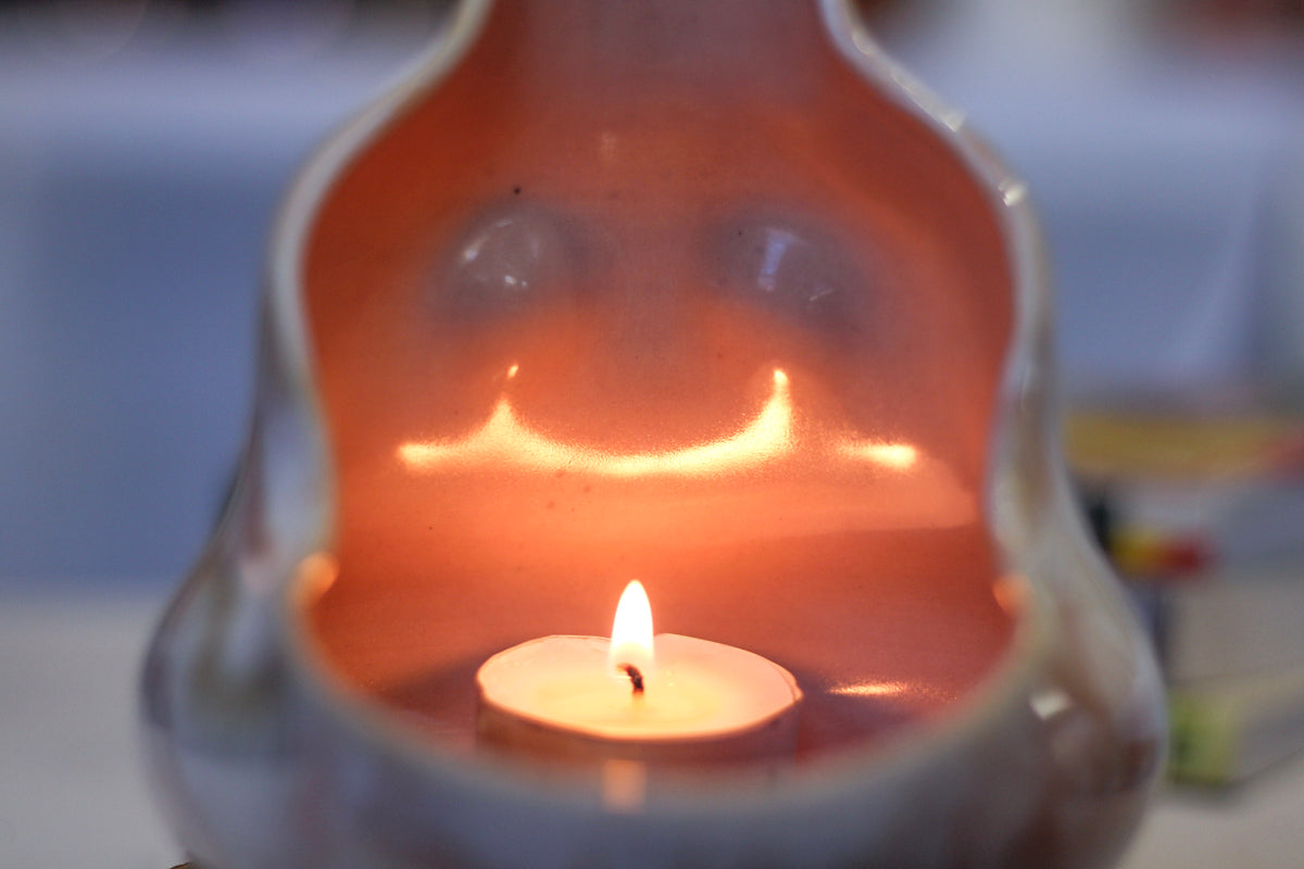 08-C Soft Earth Series PROTOTYPE Goddess Candleholder