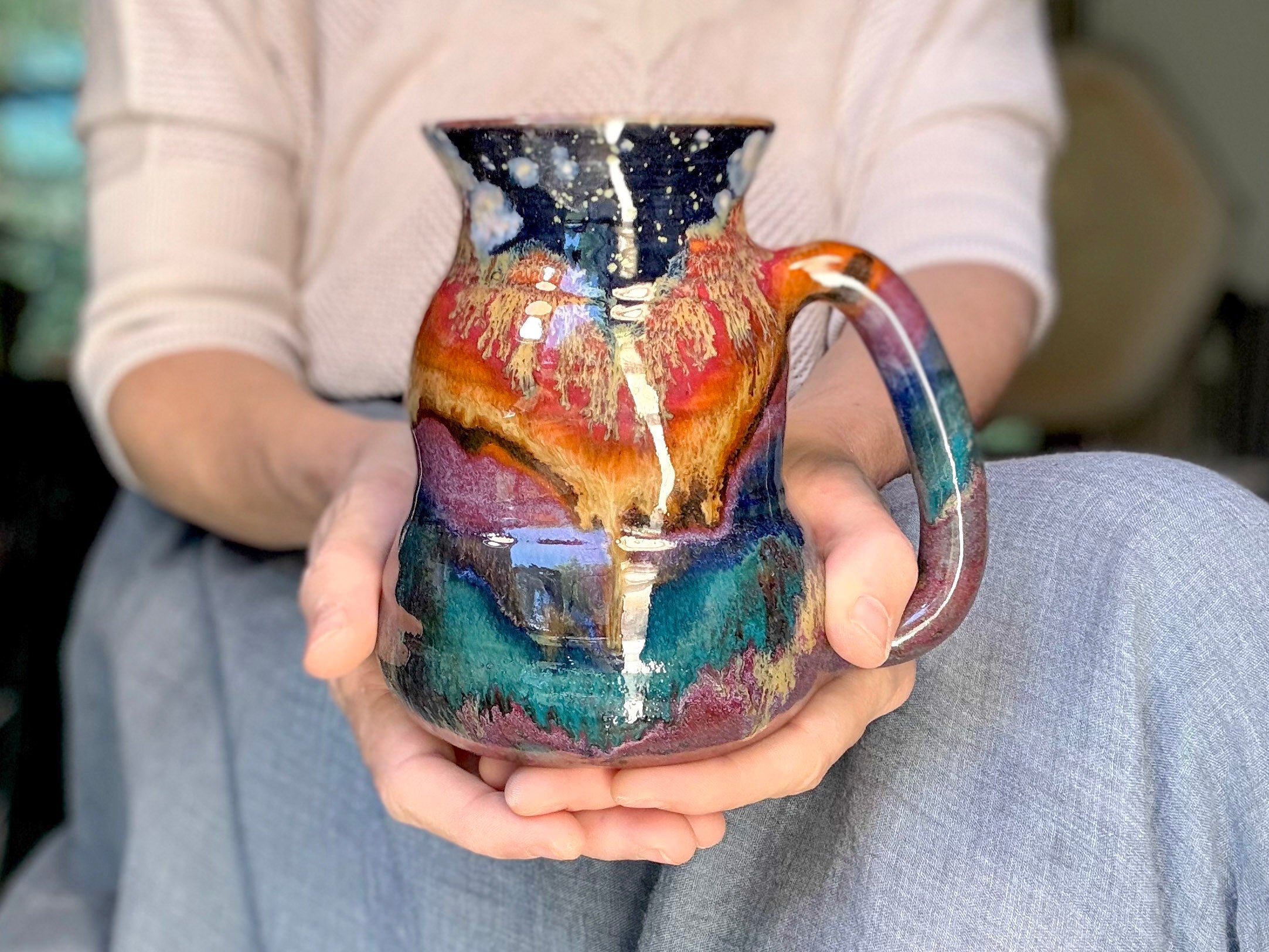 10-B Starry Night Variation Cuddle Mug, 24 oz.