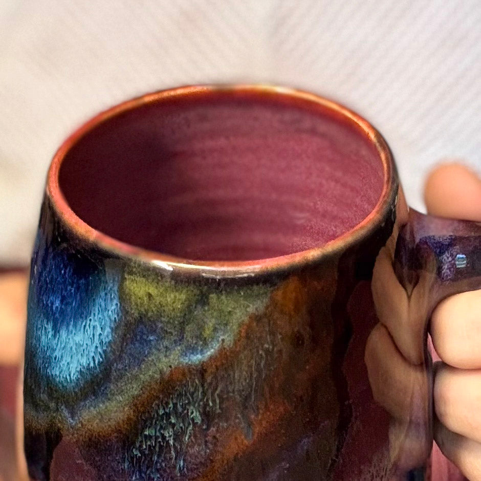 09-D Dark Rainbow Grotto Mug, 24 oz.