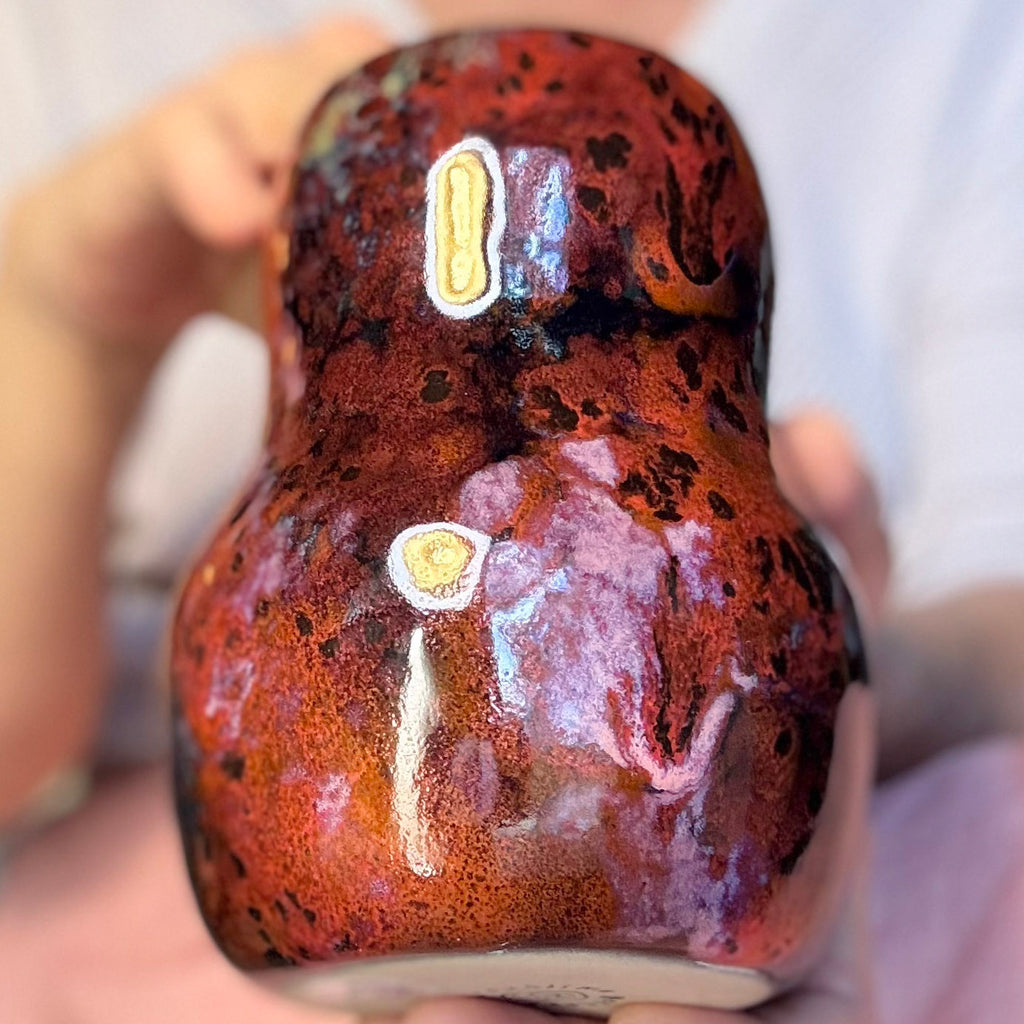 08-B Dragon's Blood Agate Gourd Mug, TOP SHELF - 24 oz.