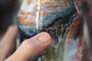 01-D Pastel 'FLOW' Barely Flared Textured Divot Mug, 22 oz. (This listing is for one mug)