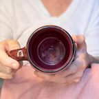 08-B Dragon's Blood Agate Gourd Mug, TOP SHELF - 24 oz.